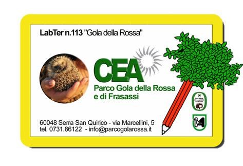 Logo CEA del Parco Gola della Rossa e di Frasassi Logo CEA del Parco Gola della Rossa e di Frasassi