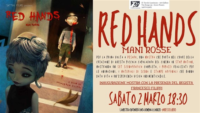 Evento: Red hands. Mani rosse