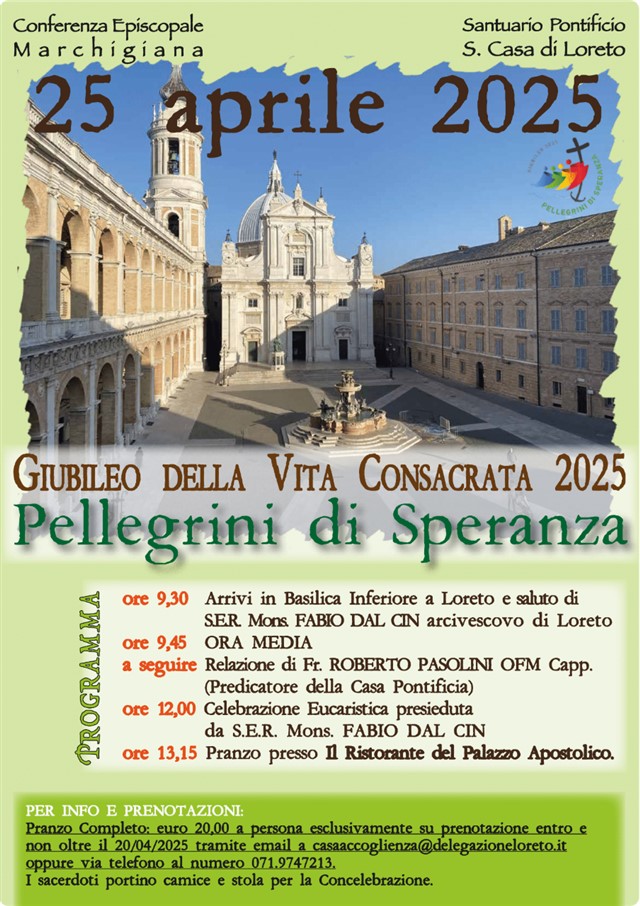Evento: Giubileo della Vita Consacrata 2025 - Pellegrini di Speranza