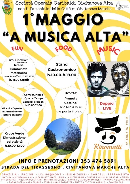 Evento: Primo Maggio "A Musica Alta"