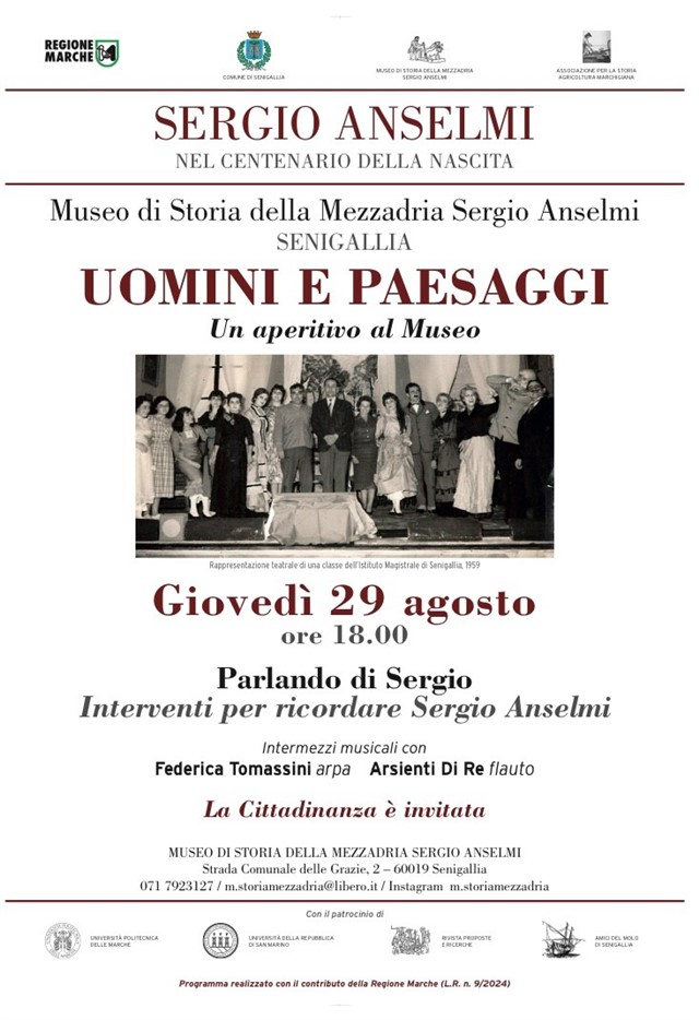 Evento: Uomini e paesaggi - Un aperitivo al Museo - Parlando di Sergio - Interventi per ricordare Sergio Anselmi