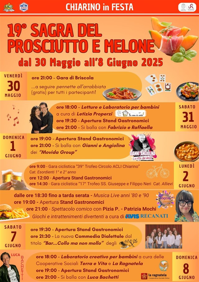 Evento: Chiarino in Festa - 19° Sagra del Prosciutto e Melone