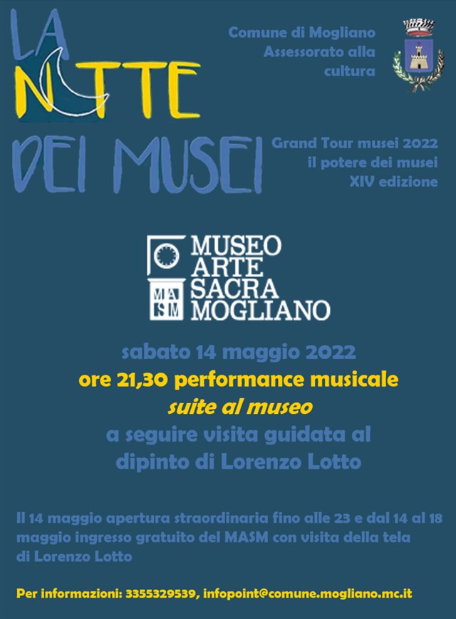 Evento: La Notte dei Musei - suite al Museo 