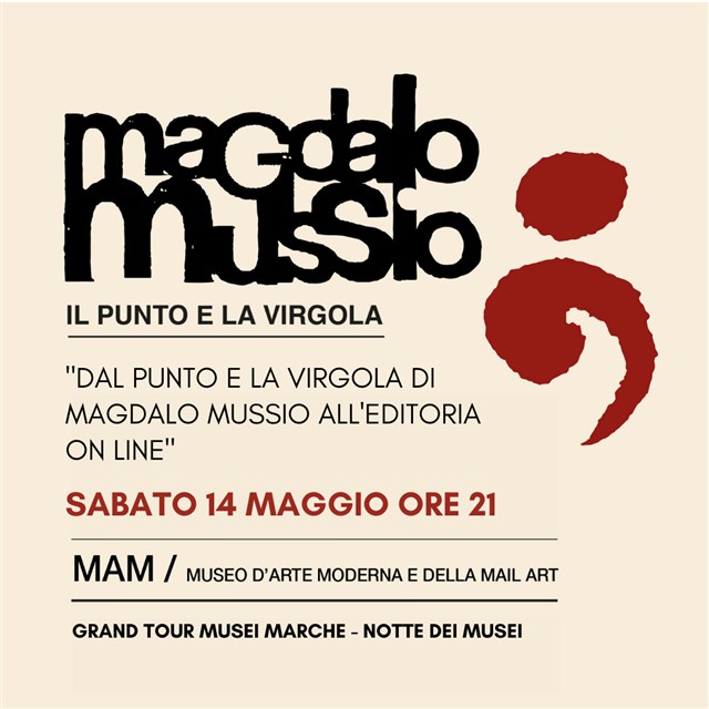 Evento: Dal punto e la virgola di Magdalo Mussio all'Editoria on line