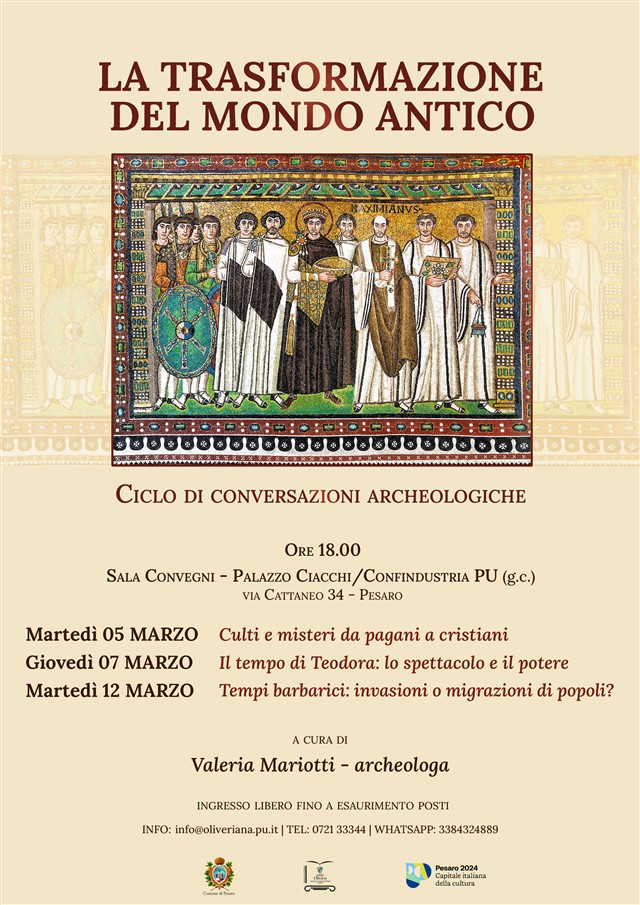 Evento: La trasformazione del mondo antico